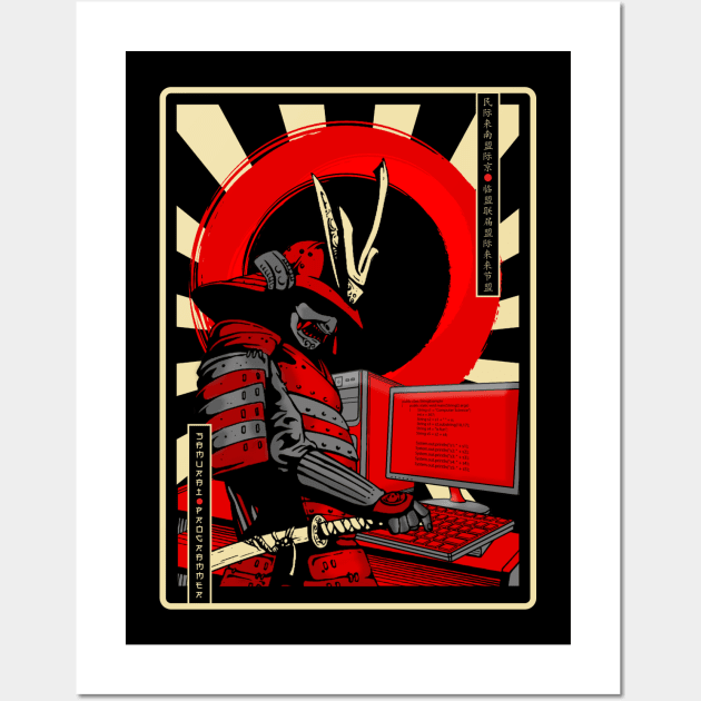 Programmer Samurai Japanese Culture Developer Warrior Samurai